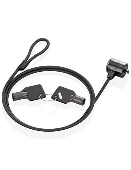 Cable de Seguridad para Portátiles Aisens ASLK-D40K04-BK/ 1.5m