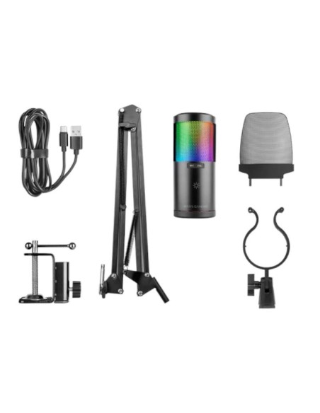 MARS GAMING Micrófono MMICSC Brazo Mecánico ARGB