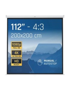 iggual Pantalla manual 4:3 112" 200x200 cm 2