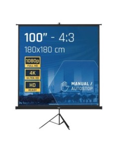 iggual Pantalla 100" 180x180 cm con trípode+bolsa 2