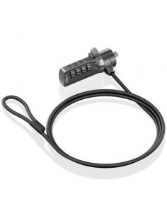 Cable de Seguridad para Portátiles Aisens ASLK-D40N03-BK/ 1.5m 2