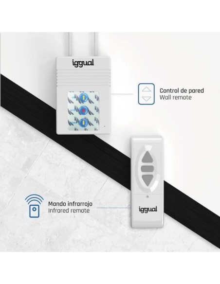 iggual Pantalla eléctrica 4:3 100" 180x180 cm