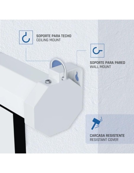 iggual Pantalla eléctrica 4:3 100" 180x180 cm