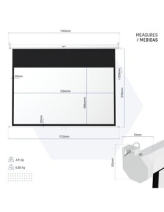 iggual Pantalla manual 16:9 72" 159x89 cm 2