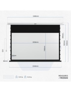 iggual Pantalla eléc tensionada 16:9 92" 203x114cm 2
