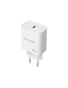 Nanocable Cargador pared USB-C PD 30W Blanco