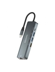 Docking USB Tipo-C Aisens ASUC-5P011-GR/ 1xHDMI/ 2xUSB/ 1xRJ45/ 1xUSB Tipo-C/ 1xUSB Tipo-C PD/ Gris 2