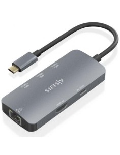 Docking USB Tipo-C Aisens ASUC-6P019-GR/ 1xHDMI/ 3xUSB/ 1xRJ45/ 1xUSB Tipo-C PD/ Gris 2