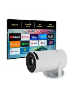 iggual Pack mini proyector + pantalla 120" plegabl