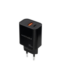 Nanocable Cargador USB-C/PD+USB-A/QC 30W Negro 2