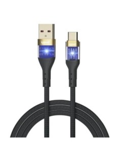 iggual Cable USB-A a tipo C 3A 100 cm trenzado LED