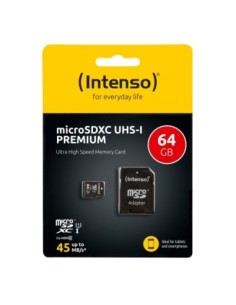 Intenso 3423490 Micro SD UHS-I Premium 64GB c/adap 2