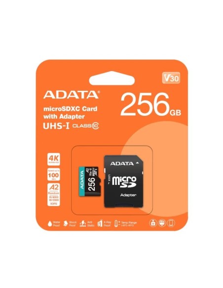 ADATA microSDXC/SDHC UHS-I U3 256GB c/adapt