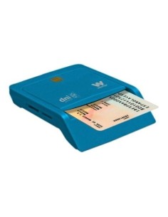 Lector de DNI y Tarjetas Woxter Combo PE26-146/ Azul/ USB 2.0