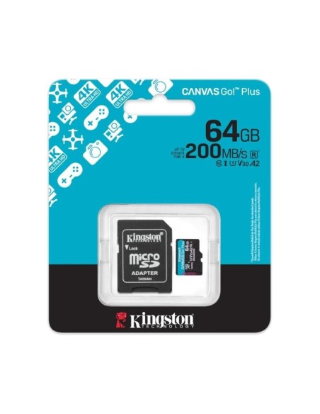 Kingston microSD Canvas Go! Plus 4 64GB 200 MB-s