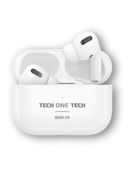 Auriculares Bluetooth Tech One Tech SIUX.10 TEC1410/ con estuche de carga/ Autonomía 5h/ Blancos