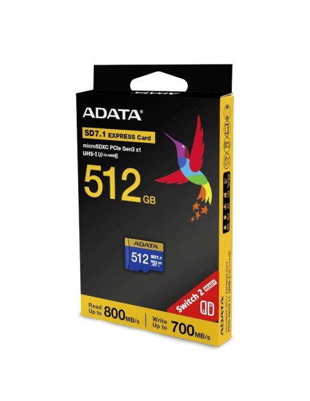 ADATA Extreme microSDXC 512GB SD7.1 Gen3x1 Switch2