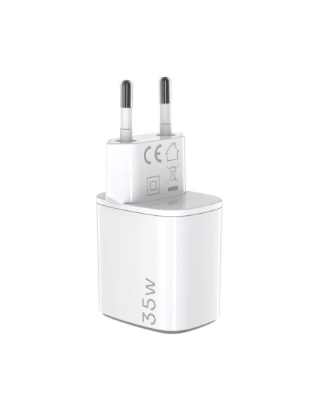 Celly Cargador Gan  1USB 1USBC 35w WH