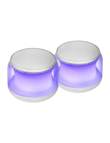 Altavoces con Bluetooth Mars Gaming MS-AURA/ 15W/ 2.0/ Blancos