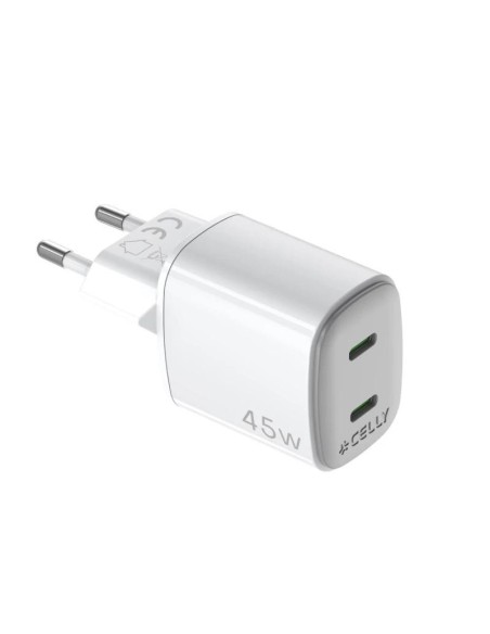 Celly Cargador Gan 2 USBC 45w WH