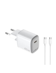 Celly Cargador  45W Usb-C + Cable Usb-C