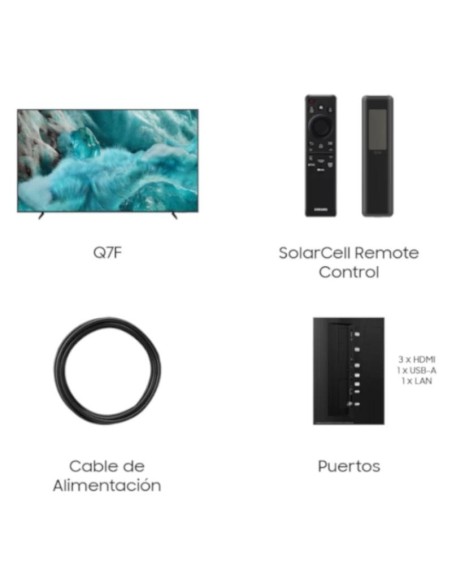 SAMSUNG TV 85" TQ85Q7F UHD QLED SMARTTV IA HDR10+