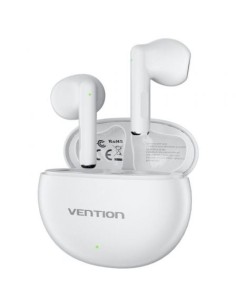 Auriculares Bluetooth Vention ELF 06 NBKW0 con estuche de carga/ Autonomía 6h/ Blancos