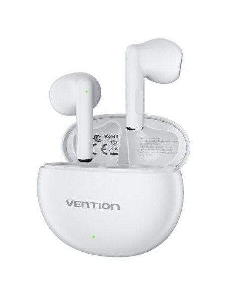Auriculares Bluetooth Vention ELF 06 NBKW0 con estuche de carga/ Autonomía 6h/ Blancos