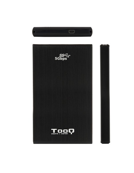 TooQ TQE-2522B caja HD 2'5" SATA3 USB 3'0 Negra