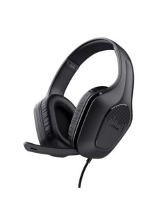 Auriculares Gaming con Micrófono Trust Gaming GXT 415 Zirox/ Jack 3.5/ Negros