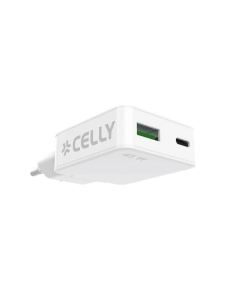 Celly Cargador  1 Usb-C 1 Usb- A 45w