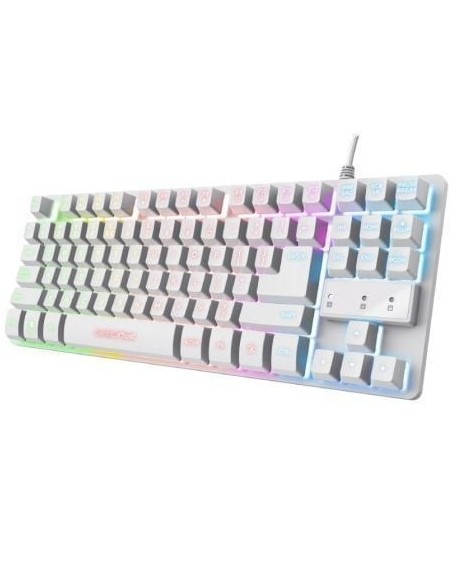Teclado Gaming Trust Gaming GXT 833W Thado TKL/ Blanco