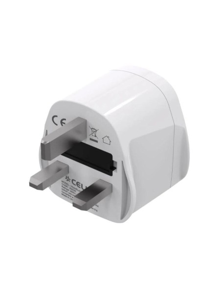 Celly Adaptador de Viaje Universal UK