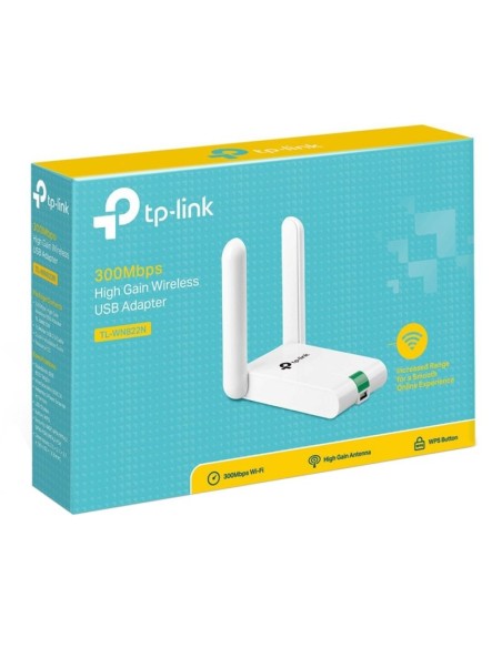 TP-LINK TL-WN822N Adaptador Red N300 3dBi USB
