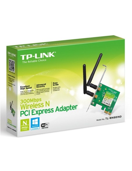 TP-LINK TL-WN881ND Tarjeta Red WiFi N300 PCI-E