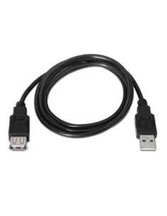 Nanocable Cable USB 2'0 Tipo-A M/H P Negro 1'8 m