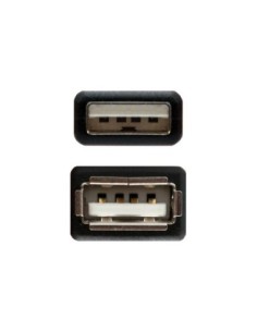 Nanocable Cable USB 2'0 Tipo-A M/H P Negro 1m 2
