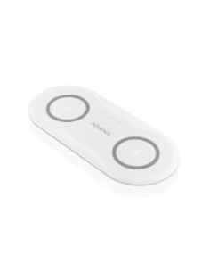 Aisens Cargador Inalámbrico USBC 15W 2 en 1 Blanco