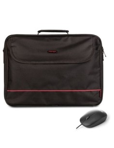 Maletín + Ratón Monray Bureau Kit para Portátiles hasta 16'/ Negro 2