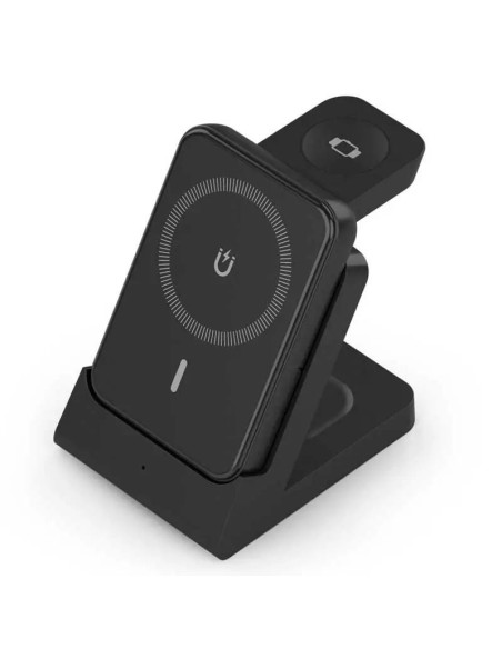 Aisens Cargador Inalámbrico USBC 15W 4 en 1 compac