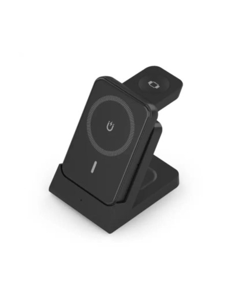 Aisens Cargador Inalámbrico USBC 15W 4 en 1 Negro