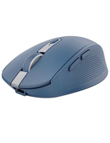 Ratón Inalámbrico por Bluetooth Trust Ozaa Compact Wireless/ Batería recargable/ Hasta 3200 DPI/ Azul