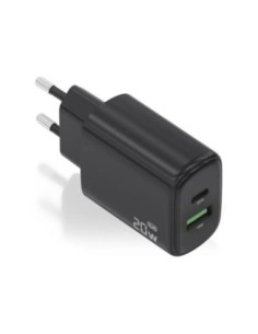 Aisens Cargador GaN 20W USB-C PD 3.0 USB-A QC3.0