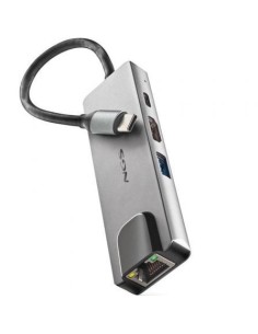 Docking USB Tipo-C NGS WonderDock Supra/ 1xUSB/ 1xUSB Tipo-C DP/ 1xHDMI/ 1xRJ45 2