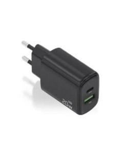Aisens Cargador GaN 20W USB-C PD 3.0 USB-A QC3.0