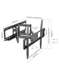 iggual SPTV03 Soporte TV 32-70" 45Kg pared Full