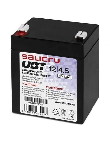 Batería Salicru UBT 12/4,5 compatible con SAI Salicru según especificaciones