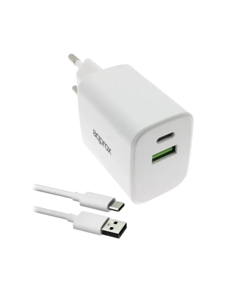 APPROX CARGADOR 35W QC 1 X USB A+ 1 X USB C+CABLE