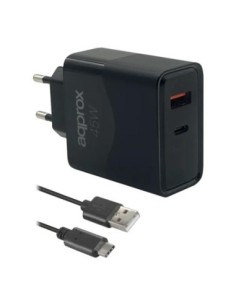 APPROX CARGADOR 45W QC 1 X USB A+ 1 X USB C+CABLE