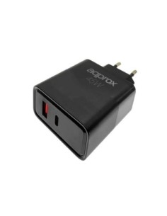 APPROX CARGADOR 45W QC 1 X USB A+ 1 X USB C+CABLE 2